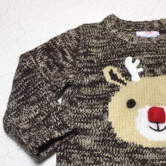 12-18m (4/$20) Rudolph Sweater by Joe Fresh - Picture 4 of 16